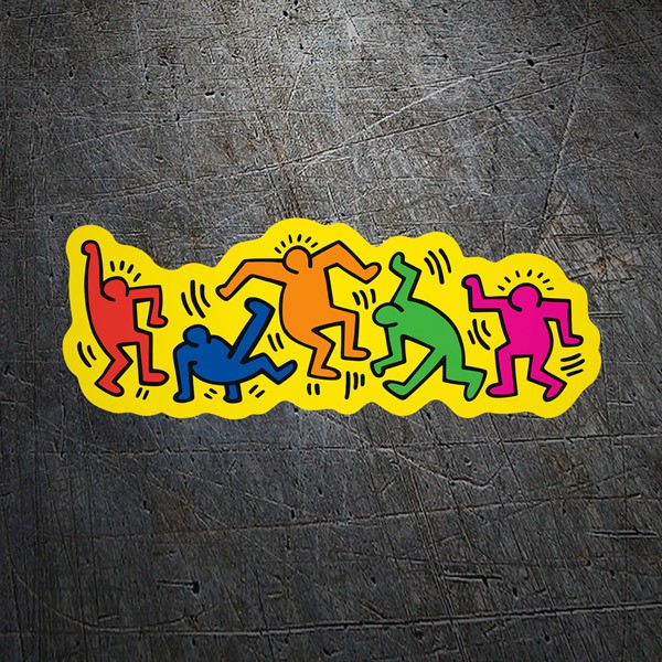 Car & Motorbike Stickers: Keith Haring Dance 1