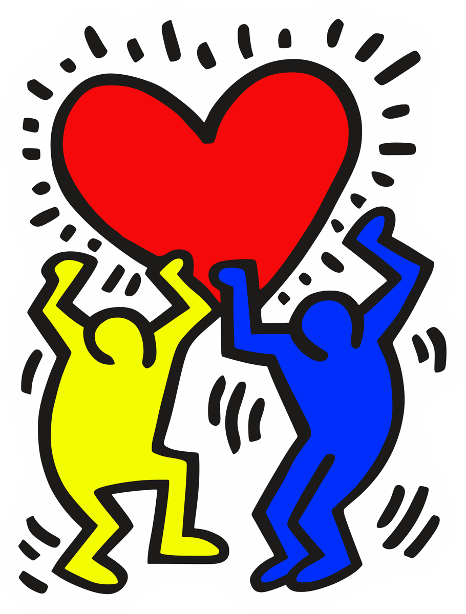 Wall Stickers: Friends Keith Haring  0