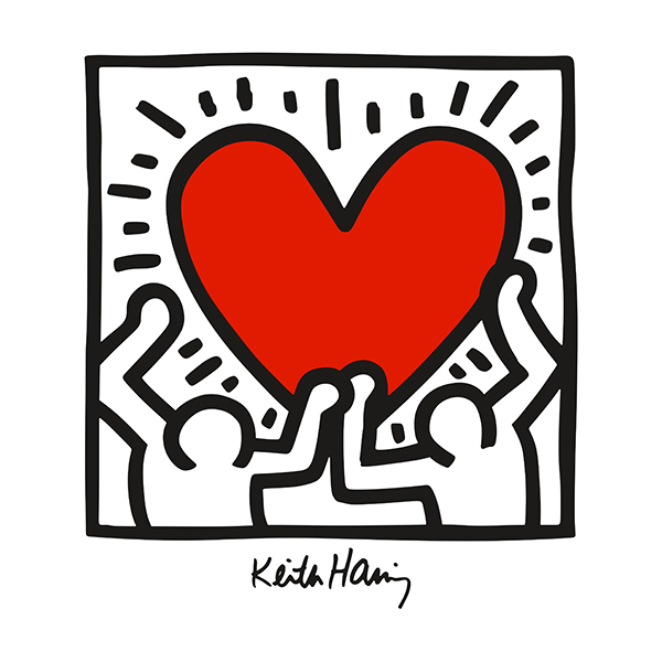 Car & Motorbike Stickers: Love Keith Haring