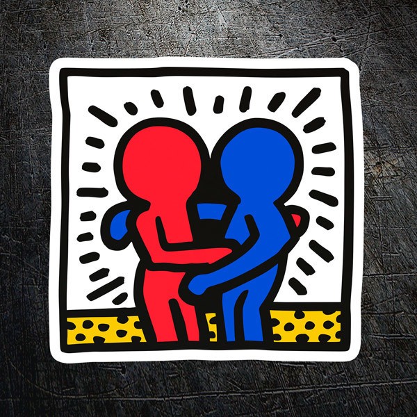 Car & Motorbike Stickers: Hug Keith Haring