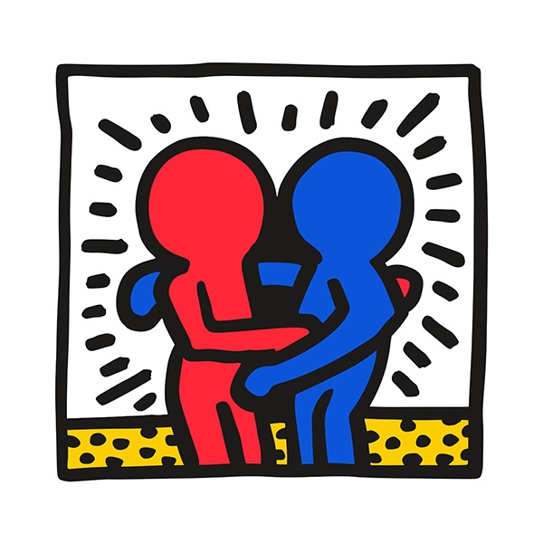 Car & Motorbike Stickers: Hug Keith Haring