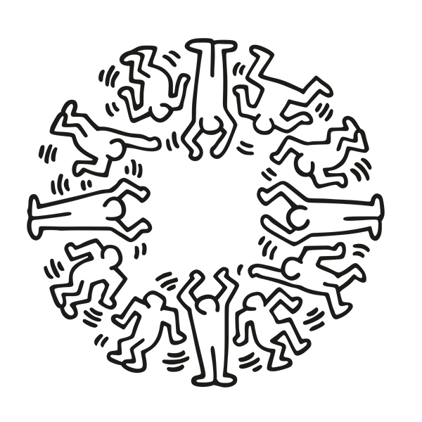 Wall Stickers: Circle Men