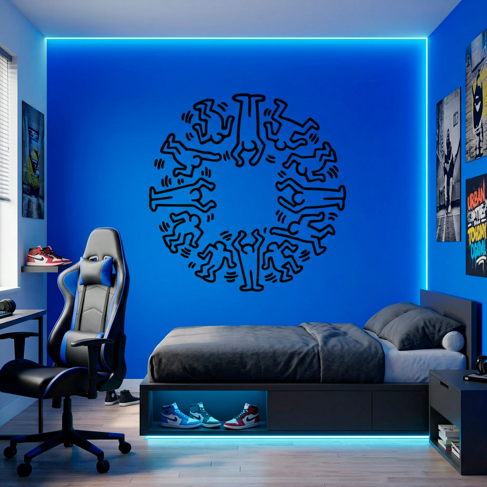 Wall Stickers: Circle Men