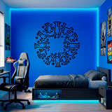 Wall Stickers: Circle Men 2