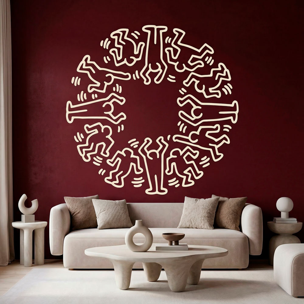 Wall Stickers: Circle Men