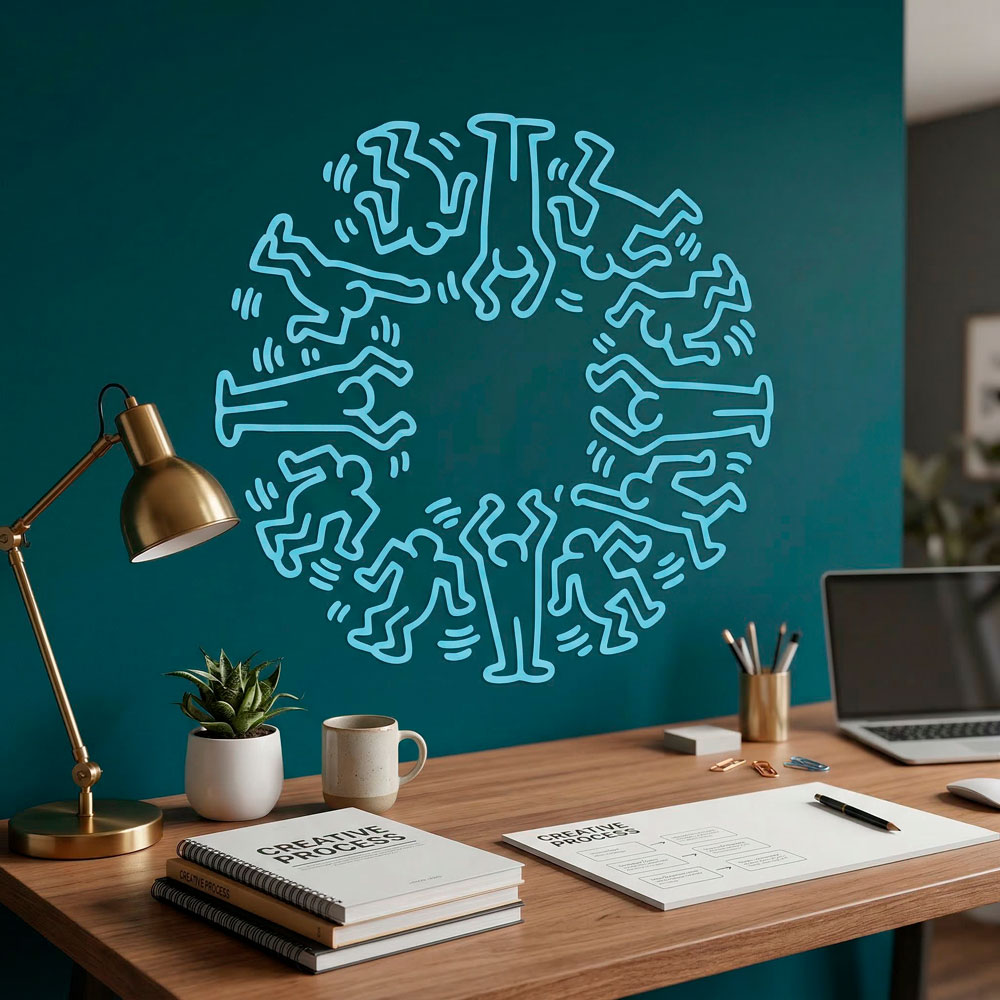 Wall Stickers: Circle Men