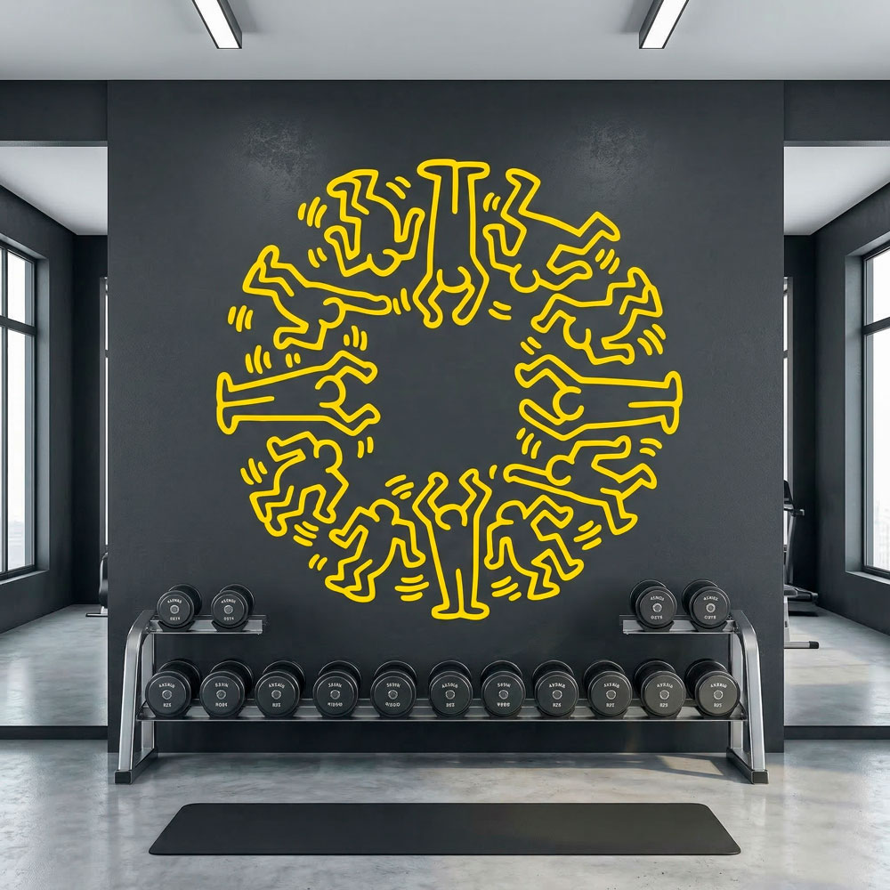 Wall Stickers: Circle Men