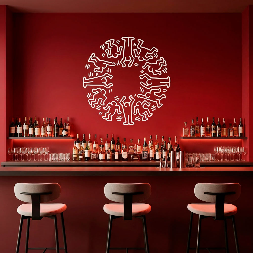 Wall Stickers: Circle Men