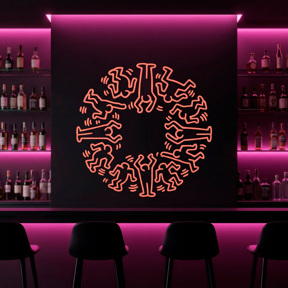 Wall Stickers: Circle Men