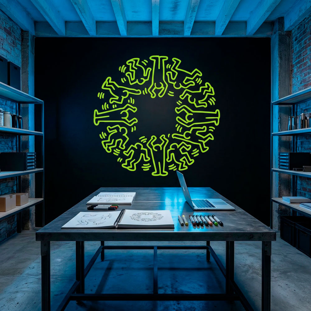 Wall Stickers: Circle Men