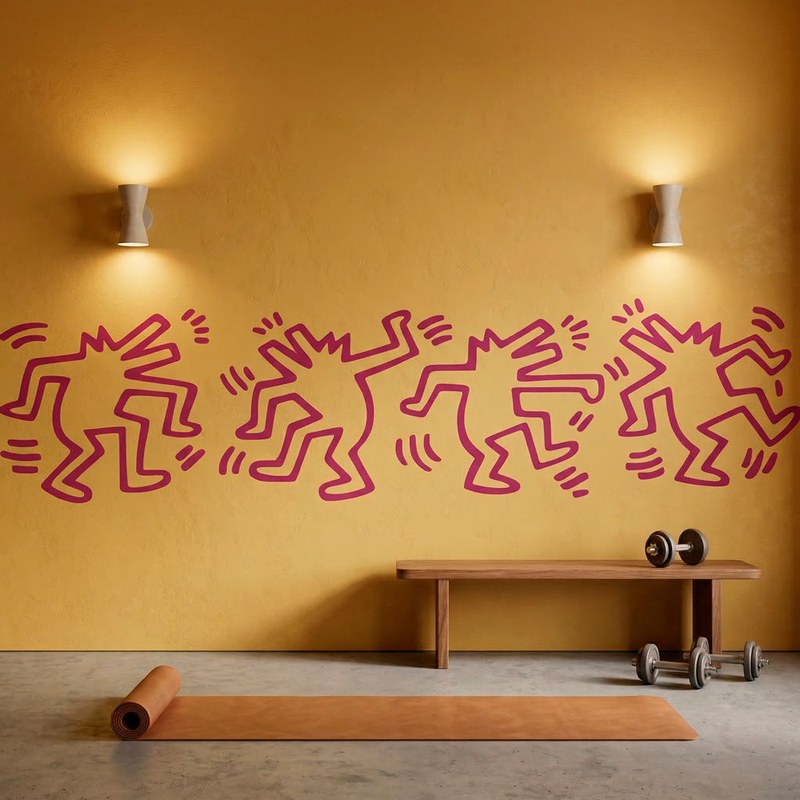Keith Haring Dancing Dogs 8