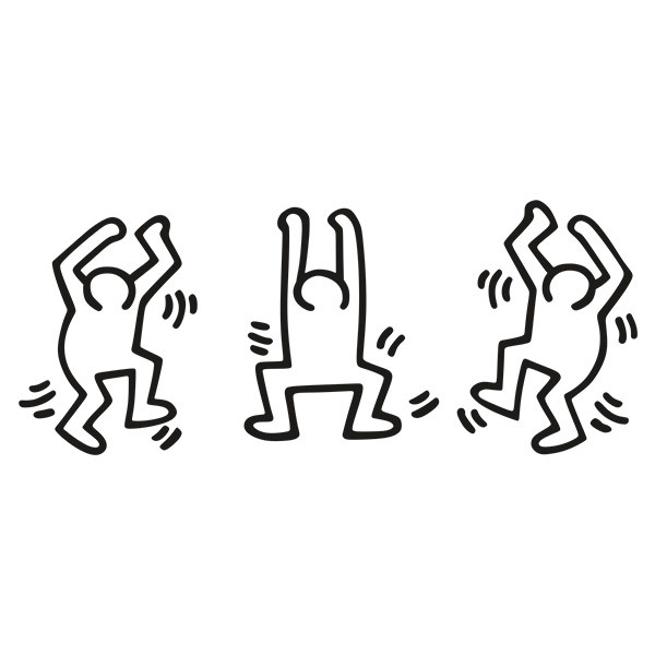 Wall Stickers: Keith Haring Dancing Figures