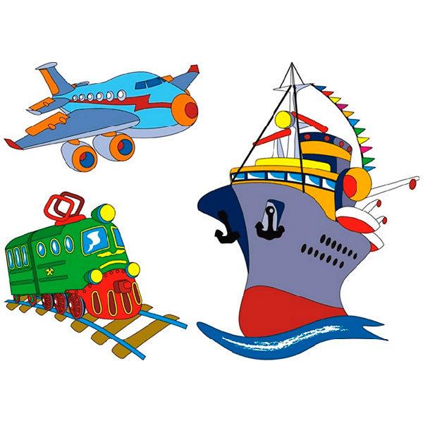 Stickers for Kids: Transport by land, sea and air