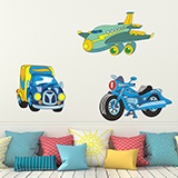 Stickers for Kids: Types of transport 4