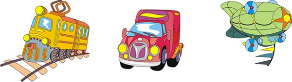 Stickers for Kids: Means of transport