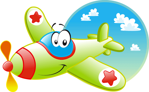 Stickers for Kids: The Funny Plane 0