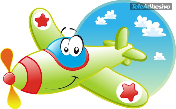 Stickers for Kids: The Funny Plane