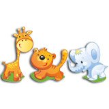Stickers for Kids: Giraffe, tiger and elephant kit 3
