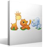 Stickers for Kids: Giraffe, tiger and elephant kit 7