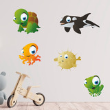 Stickers for Kids: Aquarium Kit of marine beings 4