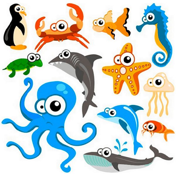 Stickers for Kids: Kit Octopus aquarium