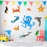 Stickers for Kids: Kit Octopus aquarium 4