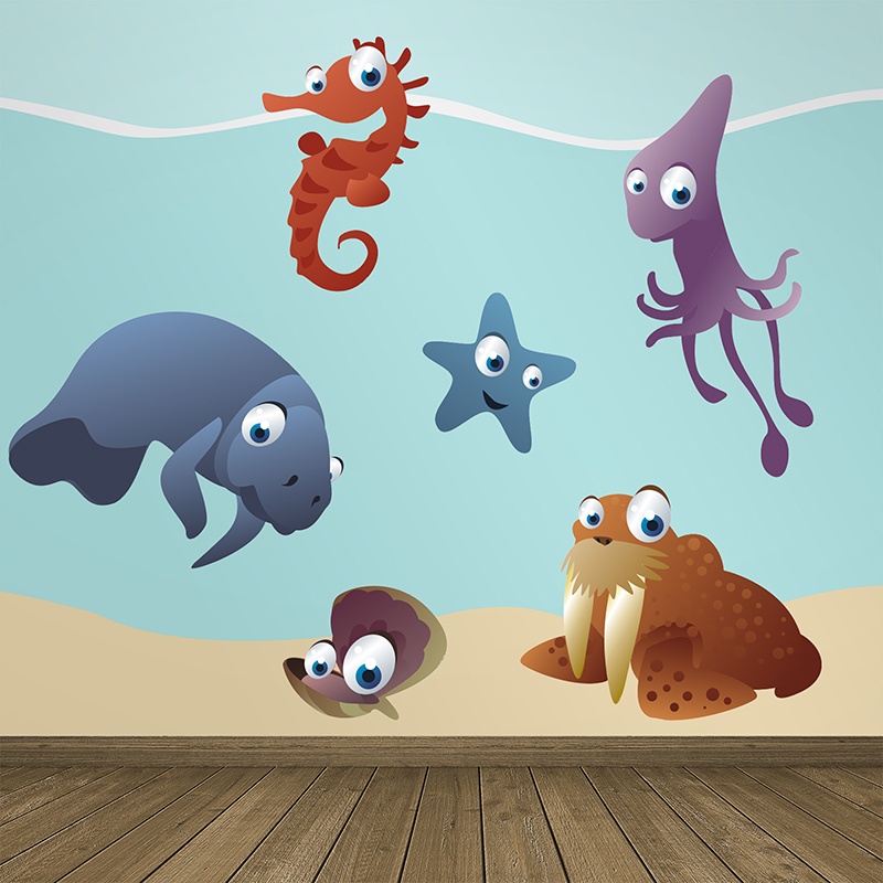 Stickers for Kids: Marine Aquarium Kit