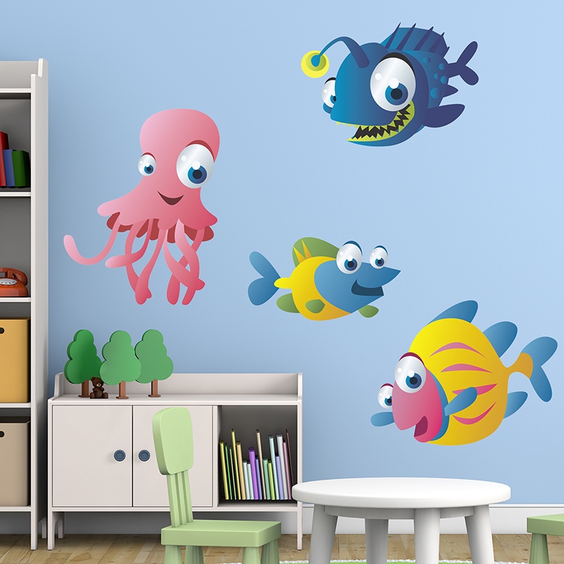Stickers for Kids: Kit Aquarium of the depths