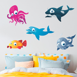 Stickers for Kids: Sea animals kit 3
