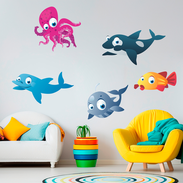 Stickers for Kids: Sea animals kit