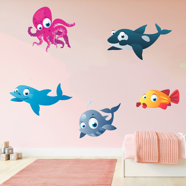 Stickers for Kids: Sea animals kit