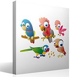 Stickers for Kids: Exotic Parrots Kit 4
