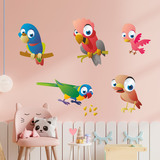 Stickers for Kids: Exotic Parrots Kit 3