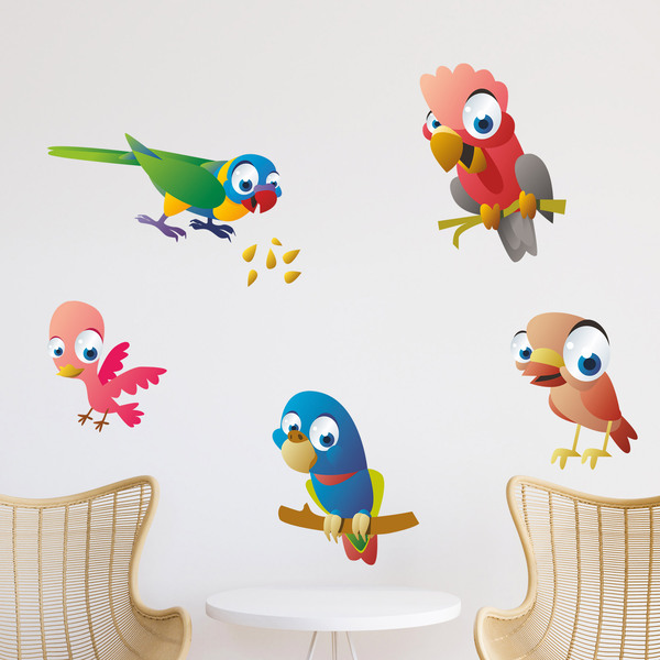 Stickers for Kids: Exotic Parrots Kit