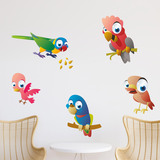 Stickers for Kids: Exotic Parrots Kit 5