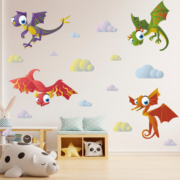 Stickers for Kids: Kit Flying Dinosaurs
