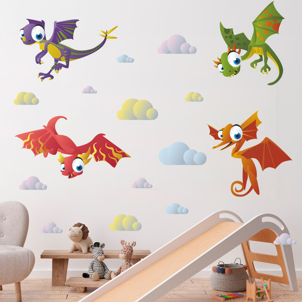 Stickers for Kids: Kit Flying Dinosaurs