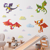 Stickers for Kids: Kit Flying Dinosaurs 4