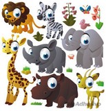 Stickers for Kids: Kit Jungle animals 4