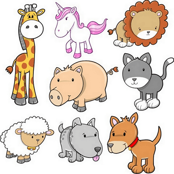 Stickers for Kids: Kit real and fantastic animals