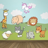 Stickers for Kids: Kit real and fantastic animals 4