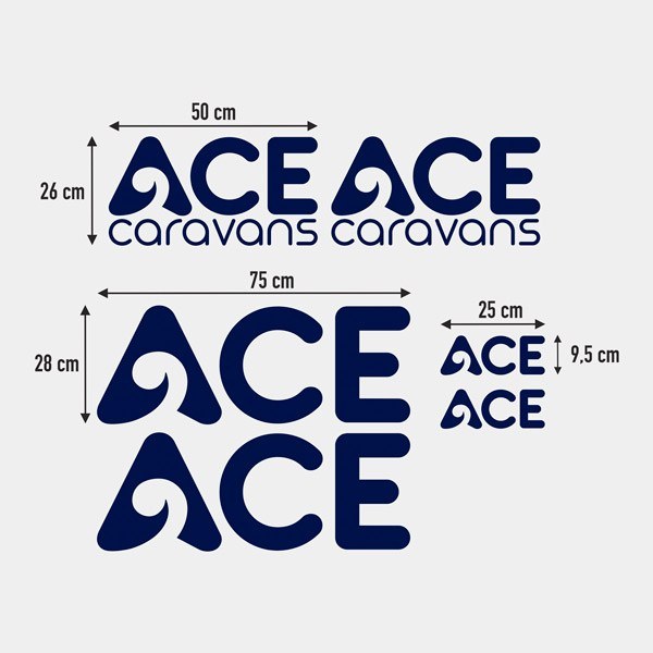 Camper van decals: Kit Ace 2