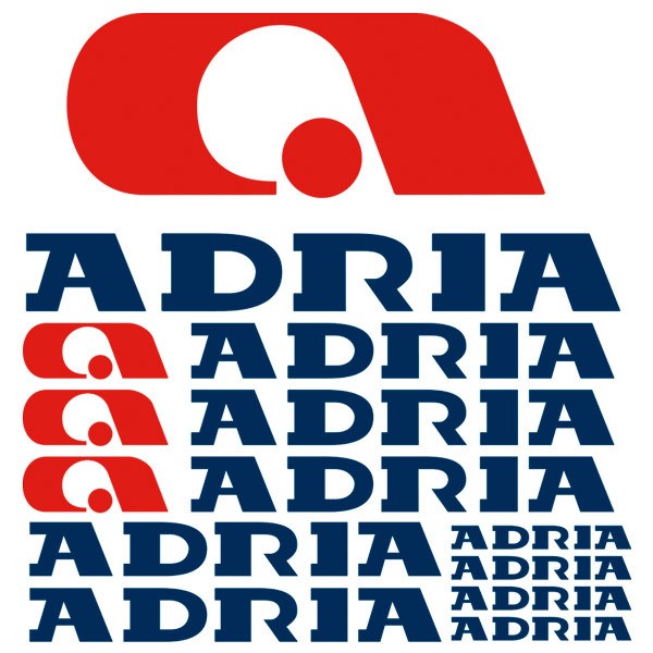 Camper van decals: Multicolor Adria Kit