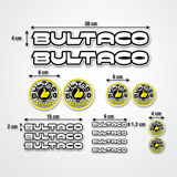 Car & Motorbike Stickers: Bultaco Logo Set 15X 3
