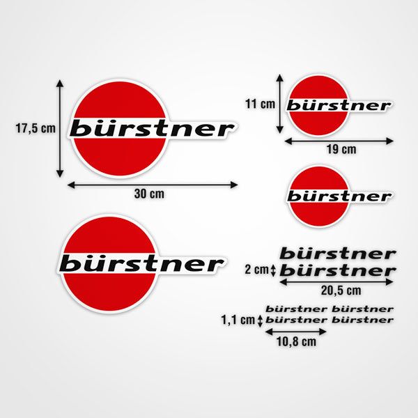 Camper van decals: Set Bürstner