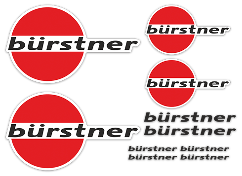 Camper van decals: Set B&uuml;rstner