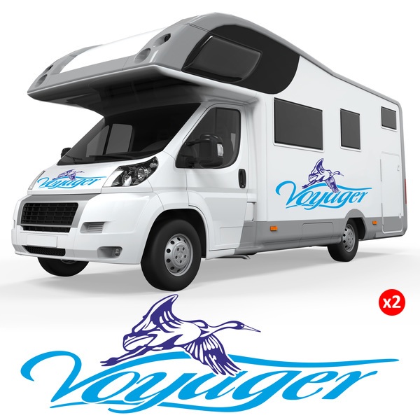 Car & Motorbike Stickers: Duck voyager