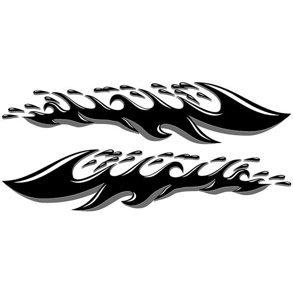 Car & Motorbike Stickers: Storm in the sea