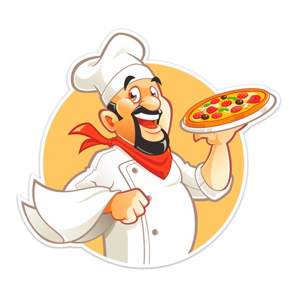 Wall Stickers: Pizza Chef