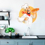 Wall Stickers: Pizza Chef 3